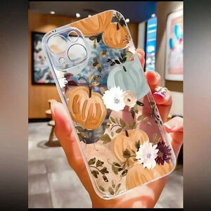 NEW with tags (NWT) Fall Holiday Pumpkin & Flower Pattern iPhone Case 13 Pro Max